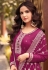 Silk palazzo suit in Purple colour 16083