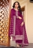 Silk palazzo suit in Purple colour 16083