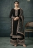Prachi desai Silk georgette pakistani suit in black colour 63876
