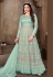 Net long Anarkali suit in Sea green colour 626B