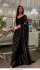 Bollywood Model black sequins party wear saree