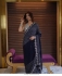 Bollywood Model Navy blue georgette party wear saree