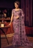 Net Saree with blouse in Light purple colour 6706