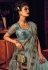 Net Saree with blouse in Sky blue colour 6711