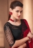 Silk Saree with blouse in Red colour 1101