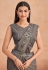 Silk designer Saree with blouse in Grey colour 7303