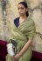 Organza Saree with blouse in Pista green colour 2091