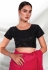 Organza ruffle border Saree with blouse in Magenta colour 5221