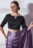 Silk Saree with blouse in Purple colour 5223