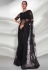 Soft net Saree with blouse in Black colour 5227