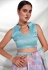 Georgette sequence Saree in Sky blue colour 5228