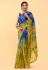 Cotton Saree with blouse in Blue colour 402