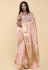 Cotton Saree with blouse in Light pink colour 505