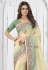 Silk Saree with blouse in Yellow colour 6909