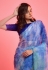 Chiffon light weight Saree in Sky blue colour 6014