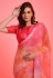 Chiffon light weight Saree in Pink colour 6016