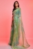 Chiffon light weight Saree in Light green colour 6018