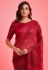 Chiffon light weight Saree in Maroon colour 6020