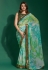 Chiffon light weight Saree in Sky blue colour 218