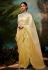 Organza Saree with blouse in Yellow colour 5245A