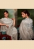 Organza Saree with blouse in Brown colour 5245D