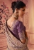 Chinon Saree with blouse in Light purple colour 8008