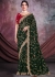 Net Organza Saree with blouse in Green color