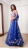 Bollywood Model Blue net wedding lehenga