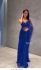Bollywood model Blue net sequins saree