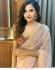 Bollywood Model Organza Peach and Red saree