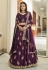 Organza circular lehenga choli in Purple colour 2403