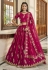Organza circular lehenga choli in Magenta colour 2404