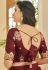 Organza circular lehenga choli in Maroon colour 2405