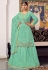 Georgette indo western lehenga choli in Sea green colour 895