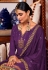 Georgette long choli lehenga in Purple colour 896