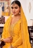 Georgette long choli lehenga in Yellow colour 892