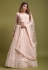 Net a line lehenga choli in Light pink colour 1073