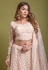 Net a line lehenga choli in Light pink colour 1073