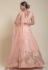 Net a line lehenga choli in Peach colour 1075