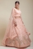 Net a line lehenga choli in Peach colour 1075