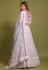 Net a line lehenga choli in Light purple colour 1072