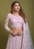 Net a line lehenga choli in Light purple colour 1072