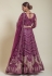 Net a line lehenga choli in Purple colour 1077