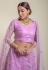 Net a line lehenga choli in Light purple colour 1078