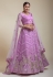 Net a line lehenga choli in Light purple colour 1078