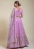 Net a line lehenga choli in Light purple colour 1078