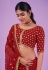 Georgette circular lehenga choli in Maroon colour 39002