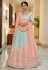 Art silk a line lehenga choli in Sky blue colour 2261