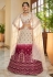 Art silk a line lehenga choli in Off white colour 2262