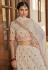 Art silk a line lehenga choli in Off white colour 2262